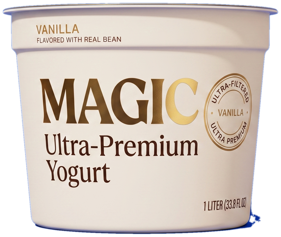 MAGIC ultra-premium yogurt tub, vanilla, 1 litre